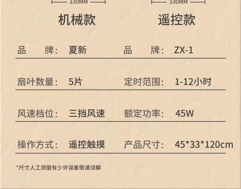 16寸落地扇