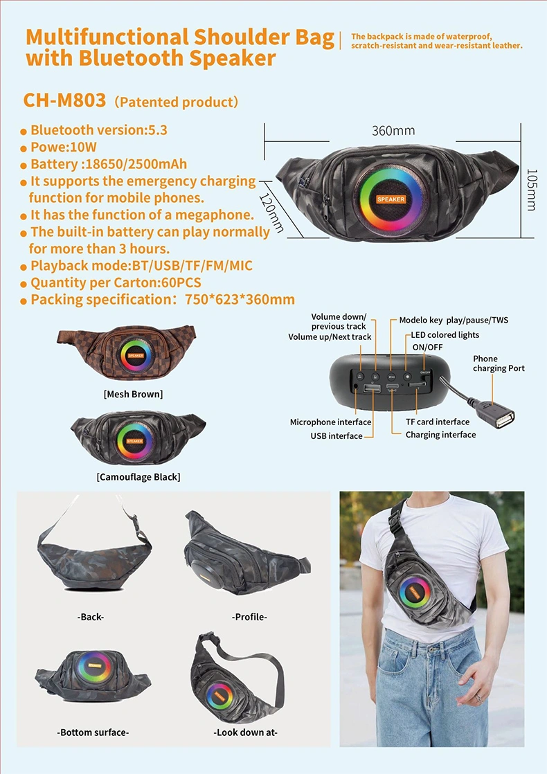 Bluetooth Speaker Bag