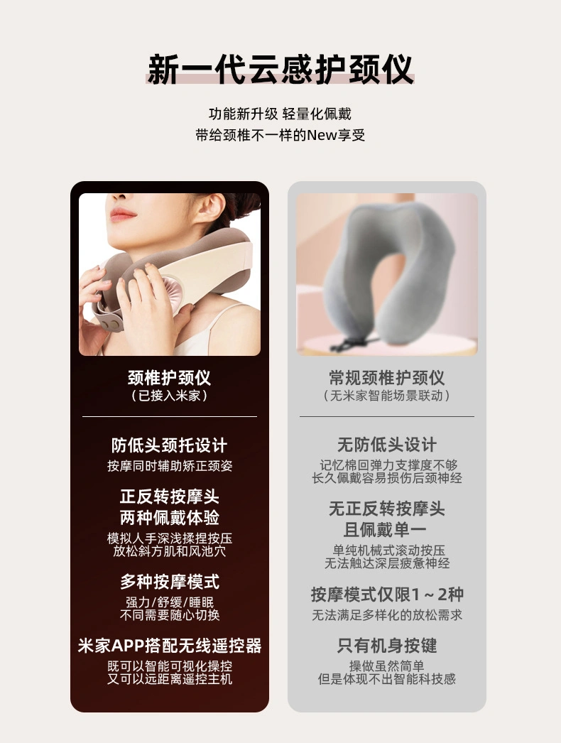 U型肩颈按
摩枕